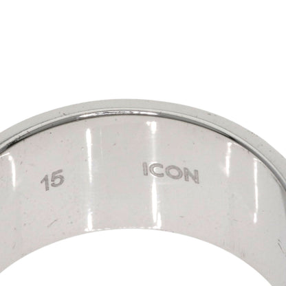 GUCCI Icon Wide #15 Ring K18 White Gold Ladies [Used]