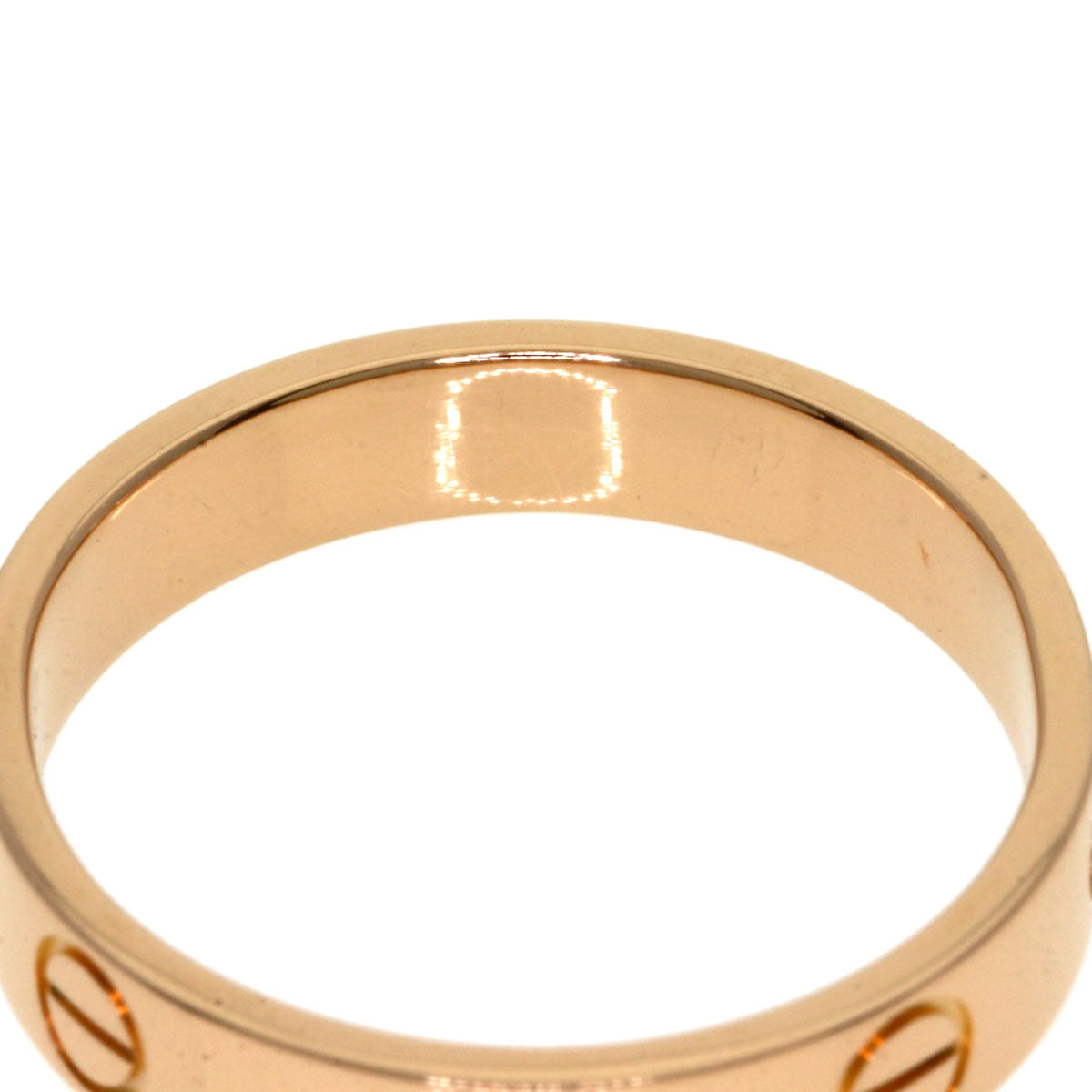 CARTIER Mini love ring #51 Ring K18 Pink Gold Ladies [Used]