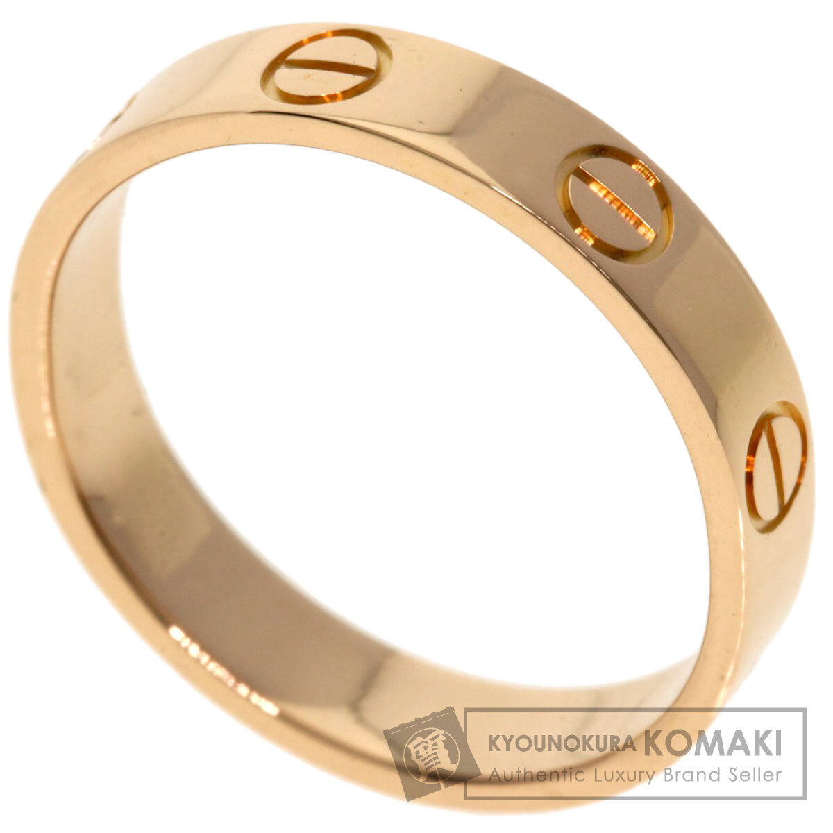 CARTIER Mini love ring #51 Ring K18 Pink Gold Ladies [Used]