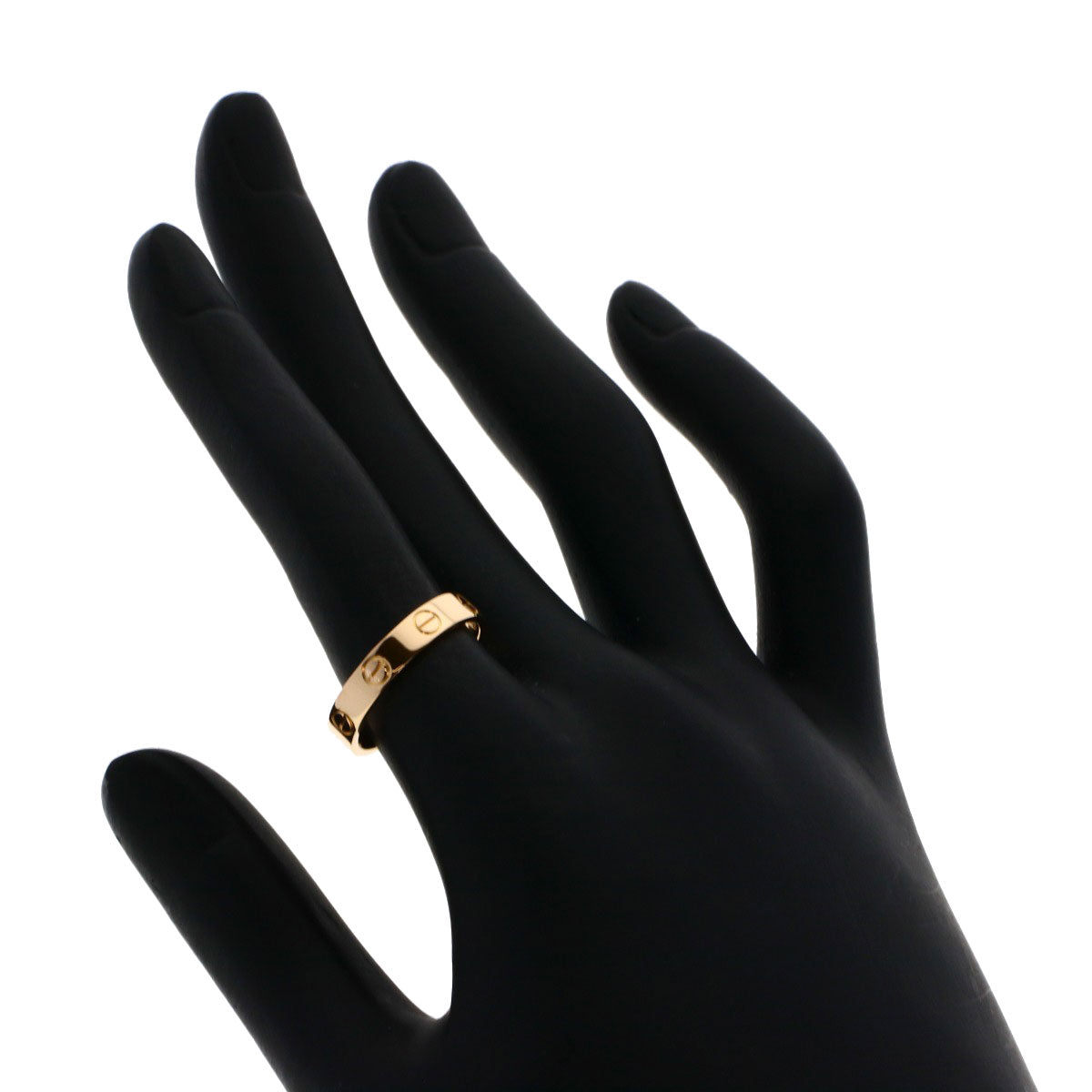 CARTIER Mini love ring #51 Ring K18 Pink Gold Ladies [Used]