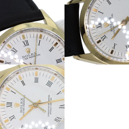 ロレックス 1024/5 オイスターパーペチュアル センターローマ 腕時計 ステンレススチール/革/GP メンズ 【中古】【ROLEX】