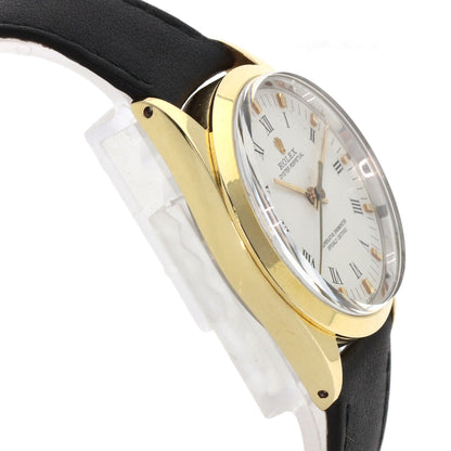 ロレックス 1024/5 オイスターパーペチュアル センターローマ 腕時計 ステンレススチール/革/GP メンズ 【中古】【ROLEX】