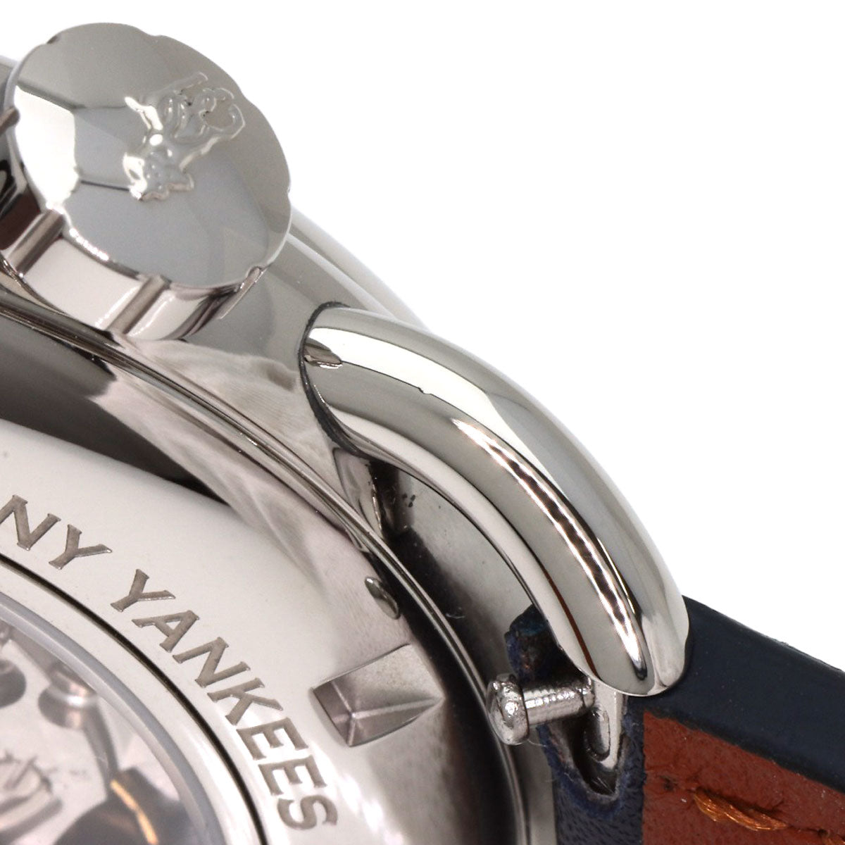 POLO RALPH LAUREN NY Yankees Bear Watches 472865479002 Stainless Steel/Leather mens