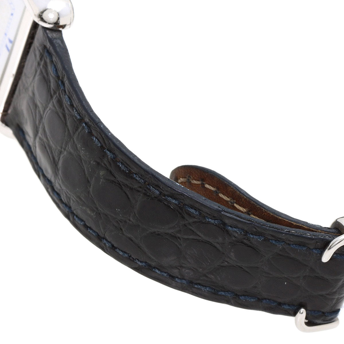 CARTIER Must tank LM Watches W1014154 Silver/Leather mens