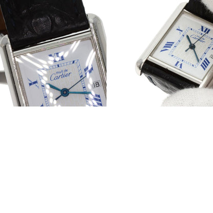 CARTIER Must tank LM Watches W1014154 Silver/Leather mens