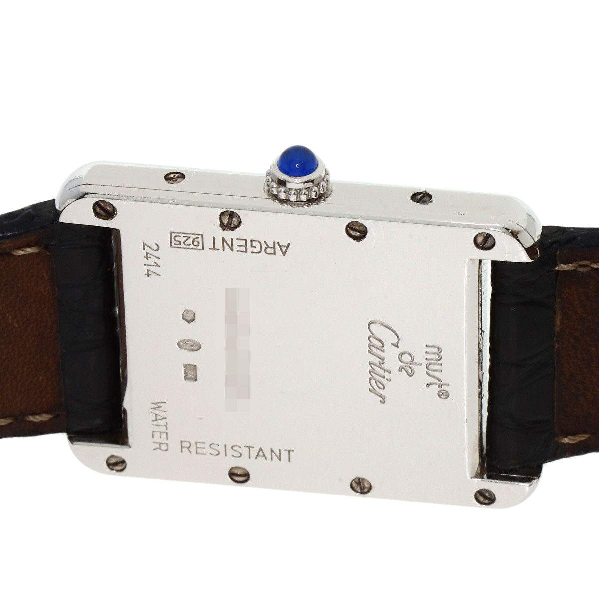 CARTIER Must tank LM Watches W1014154 Silver/Leather mens