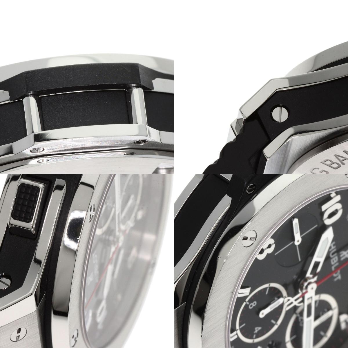 HUBLOT Big Bang Steel Watches 301.SX.130.RX Stainless Steel/Rubber mens