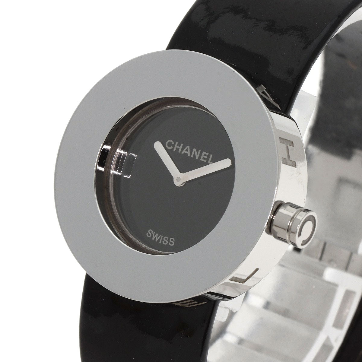 CHANEL La Ronde Watches H0579 Stainless Steel/Enamel Ladies