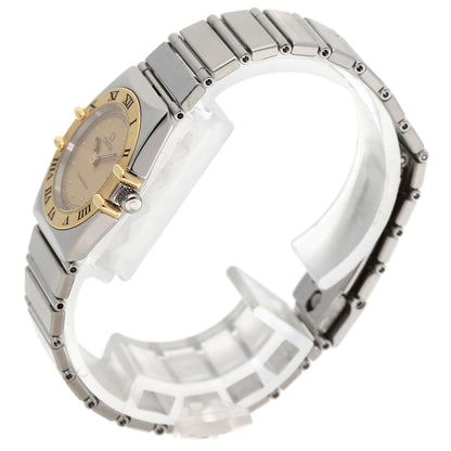 OMEGA Constellation flat bezel Watches Stainless Steel/SSxK18YG Ladies