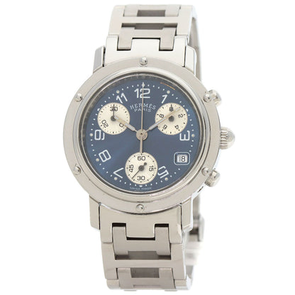 HERMES Clipper Chronograph Watches CL1.310 Stainless Steel/Stainless Steel Ladies
