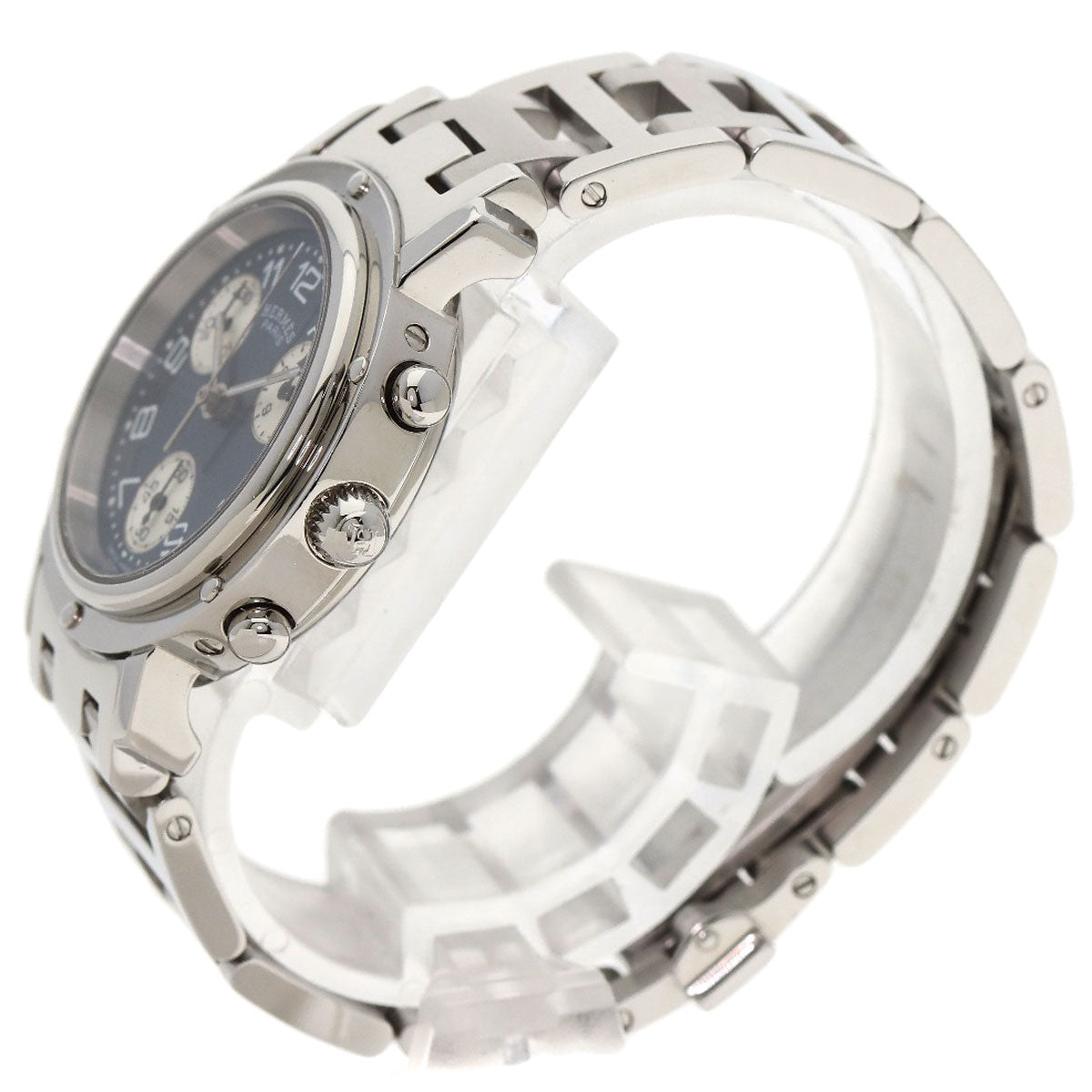 HERMES Clipper Chronograph Watches CL1.310 Stainless Steel/Stainless Steel Ladies
