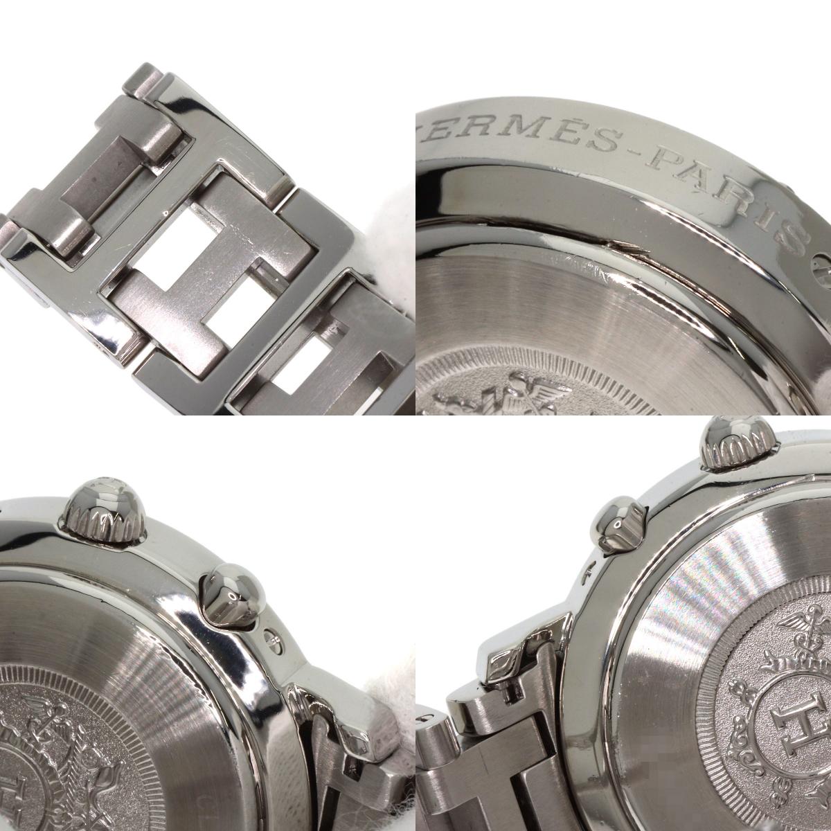 HERMES Clipper Chronograph Watches CL1.310 Stainless Steel/Stainless Steel Ladies