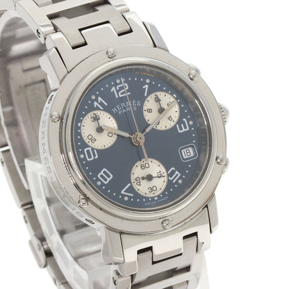 HERMES Clipper Chronograph Watches CL1.310 Stainless Steel/Stainless Steel Ladies