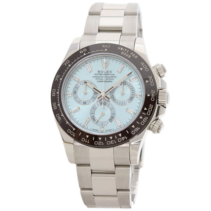 ROLEX Cosmograph Daytona Ice Blue Dial Diamond Watches 116506A Platinum/PT mens