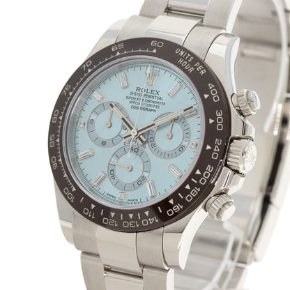 ROLEX Cosmograph Daytona Ice Blue Dial Diamond Watches 116506A Platinum/PT mens