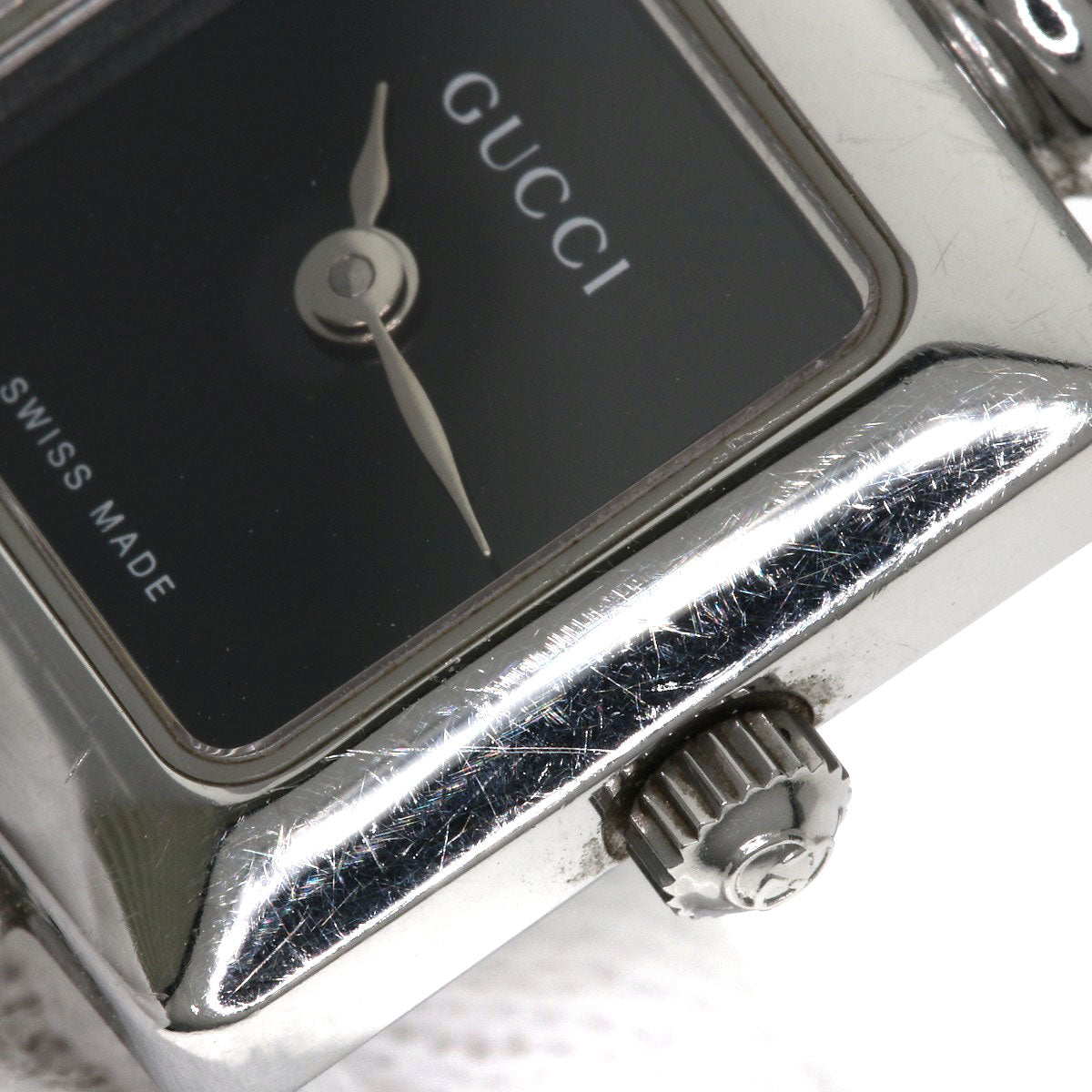 GUCCI Square face Watches 1900L Stainless Steel/Stainless Steel Ladies