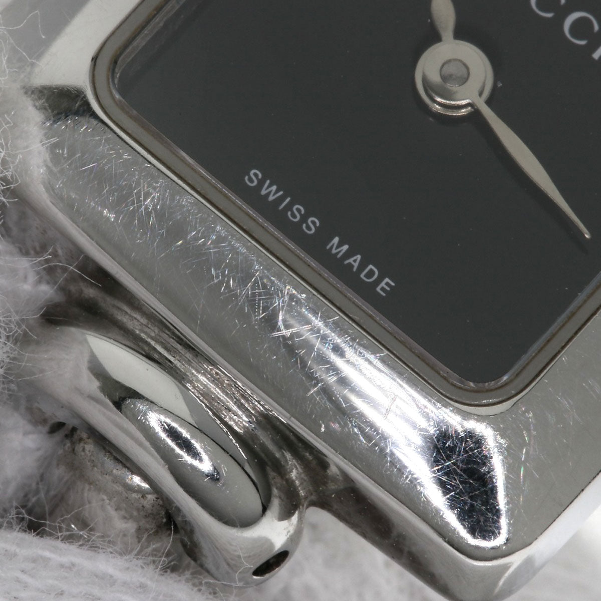 GUCCI Square face Watches 1900L Stainless Steel/Stainless Steel Ladies