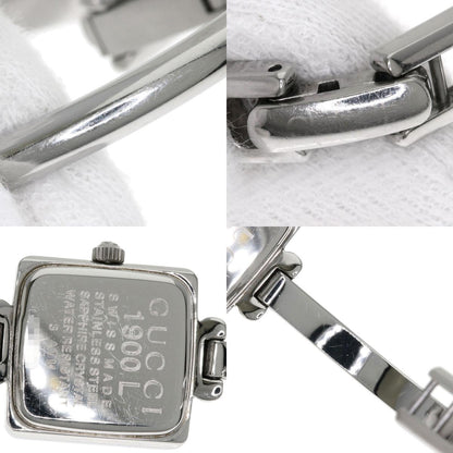 GUCCI Square face Watches 1900L Stainless Steel/Stainless Steel Ladies