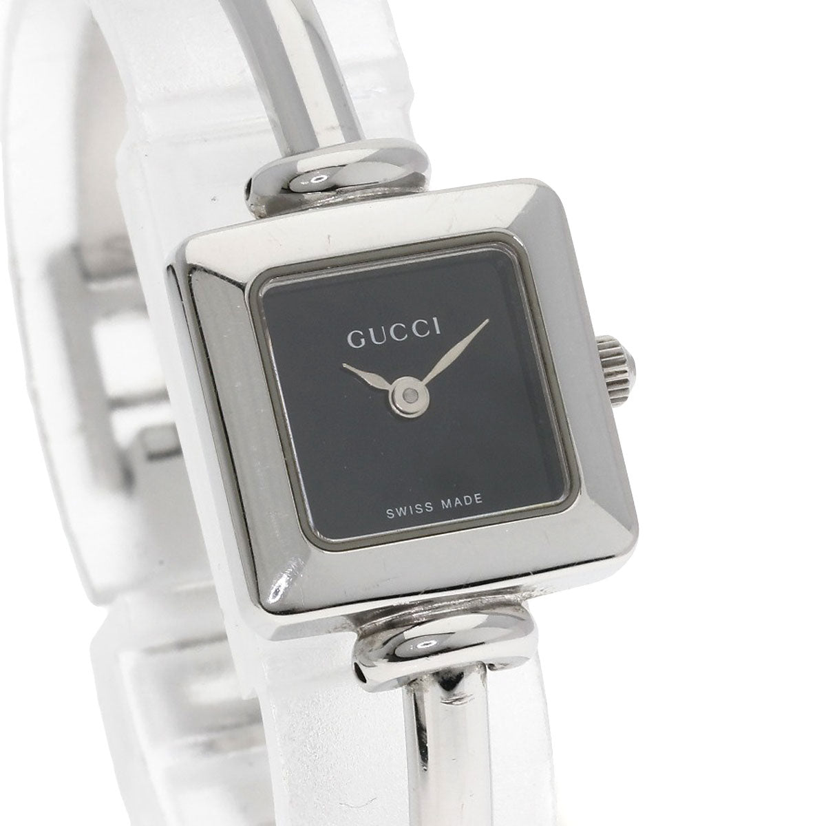 GUCCI Square face Watches 1900L Stainless Steel/Stainless Steel Ladies