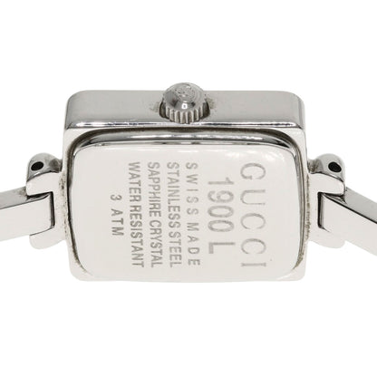 GUCCI Square face Watches 1900L Stainless Steel/Stainless Steel Ladies
