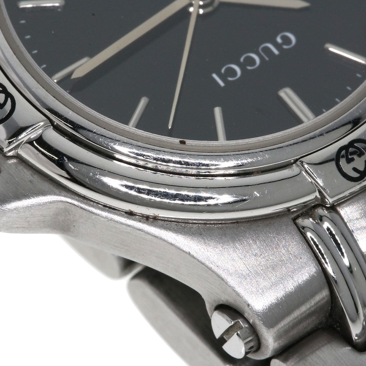 GUCCI Round face Watches 9040L Stainless Steel/Stainless Steel Ladies