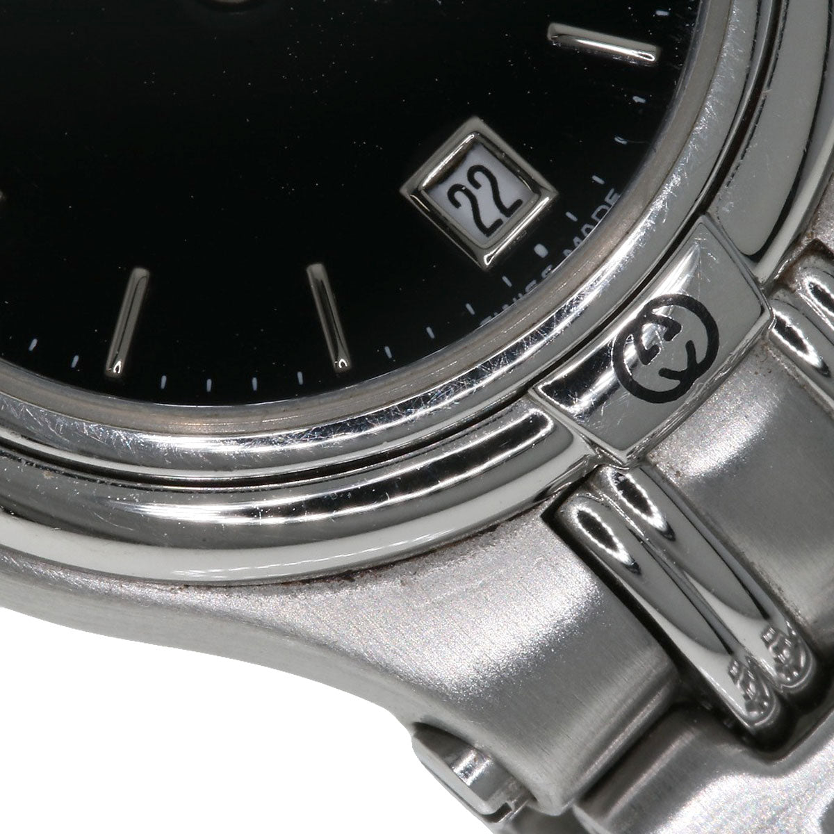 GUCCI Round face Watches 9040L Stainless Steel/Stainless Steel Ladies