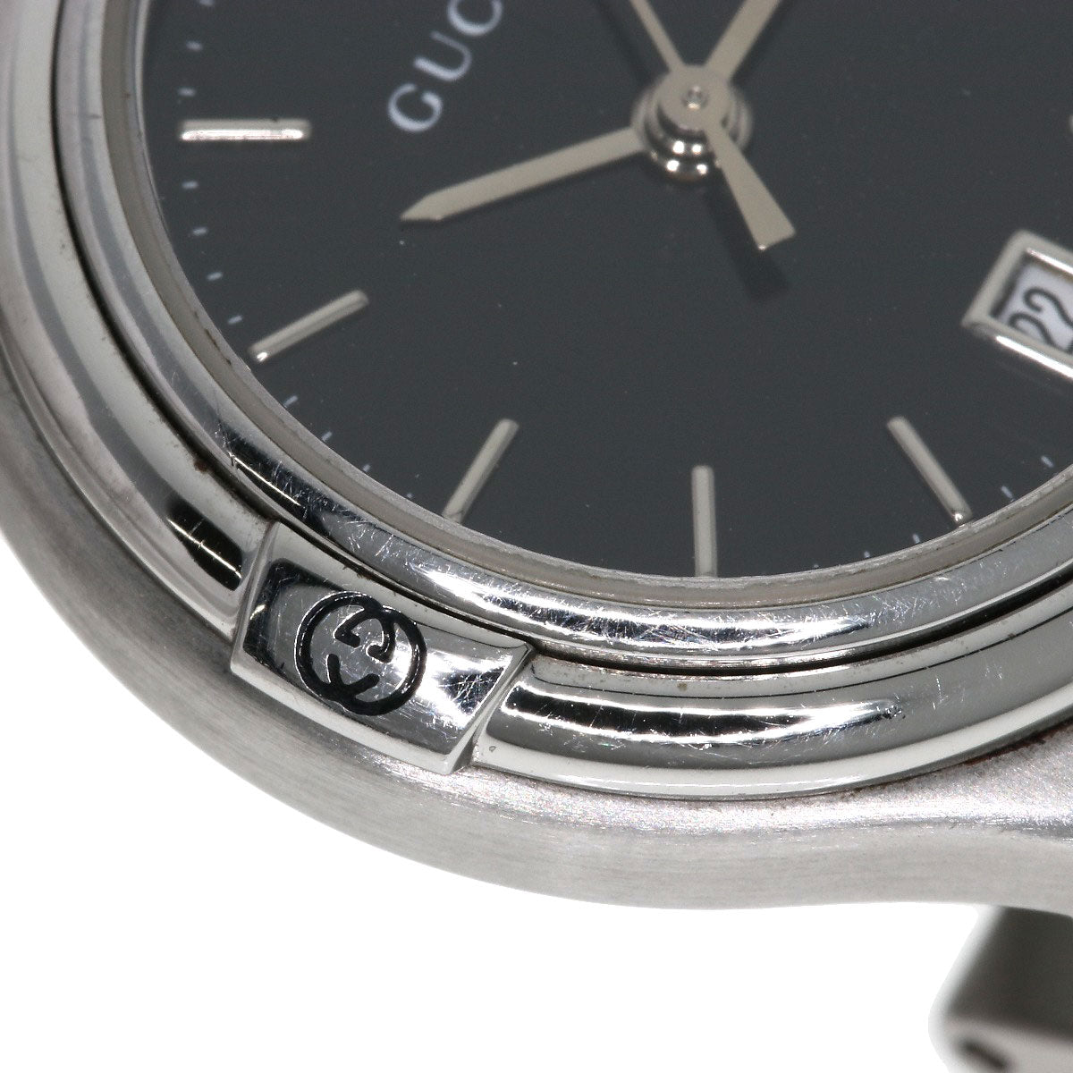 GUCCI Round face Watches 9040L Stainless Steel/Stainless Steel Ladies