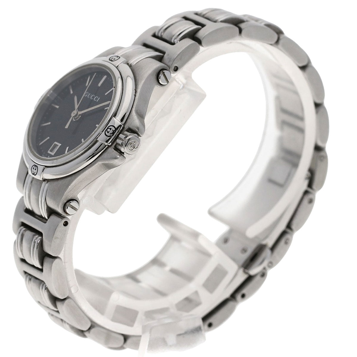GUCCI Round face Watches 9040L Stainless Steel/Stainless Steel Ladies