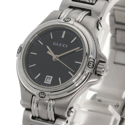 GUCCI Round face Watches 9040L Stainless Steel/Stainless Steel Ladies