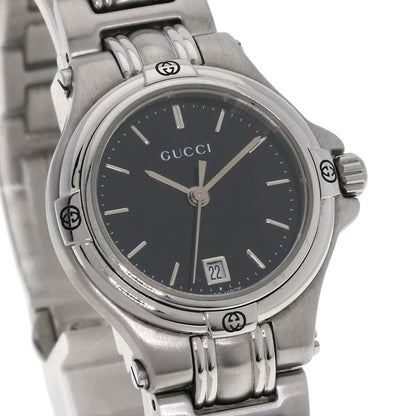 GUCCI Round face Watches 9040L Stainless Steel/Stainless Steel Ladies