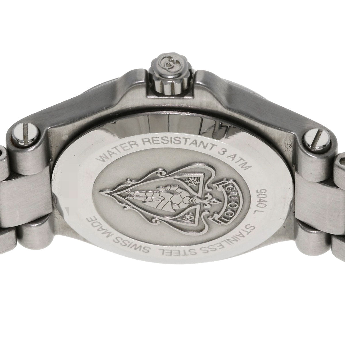 GUCCI Round face Watches 9040L Stainless Steel/Stainless Steel Ladies