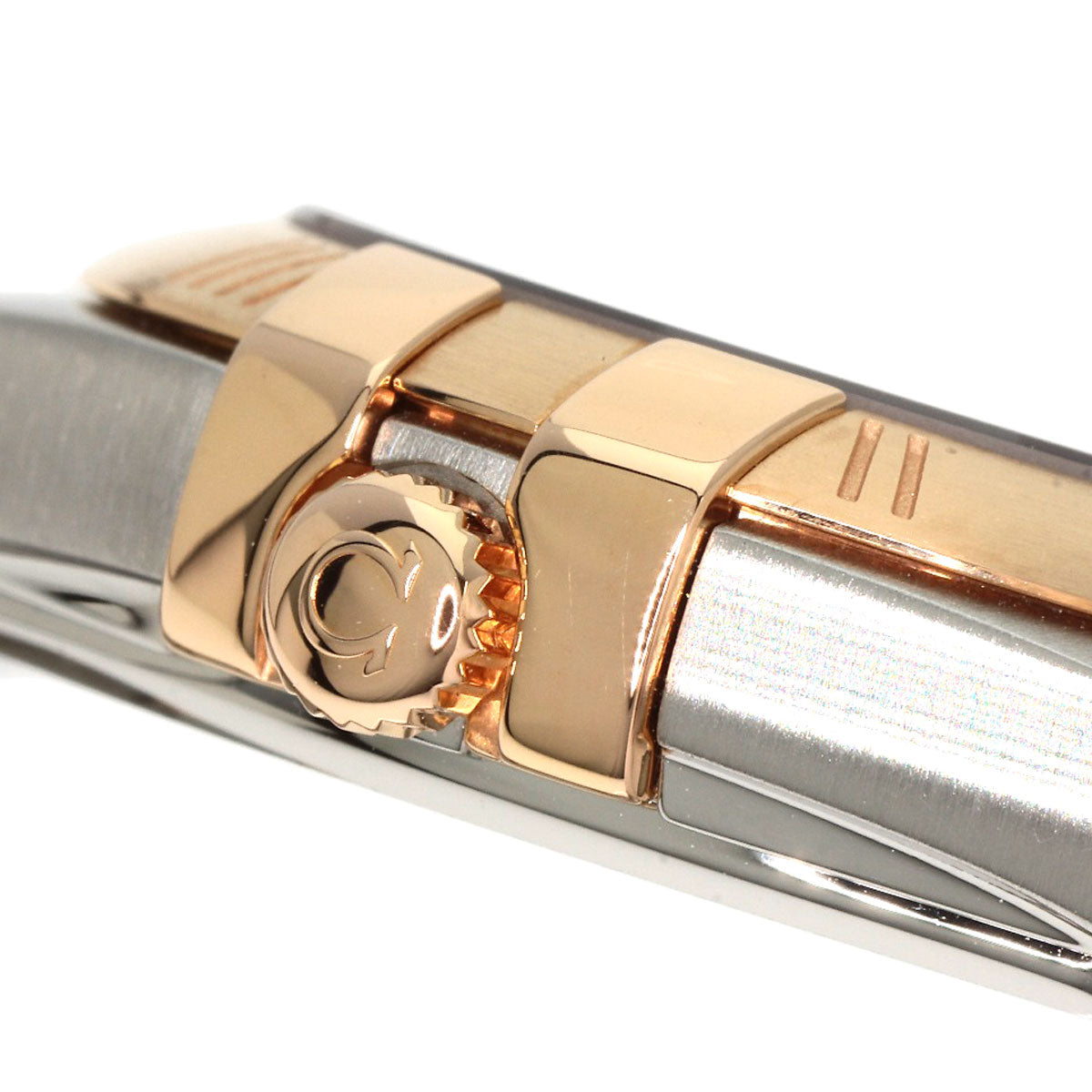 OMEGA Constellation Blue Guilloche 12P Diamond Watches 123.20.24.60.53.001 Stainless Steel/SSxK18PG Ladies