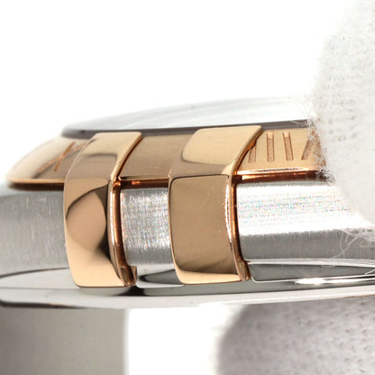 OMEGA Constellation Blue Guilloche 12P Diamond Watches 123.20.24.60.53.001 Stainless Steel/SSxK18PG Ladies