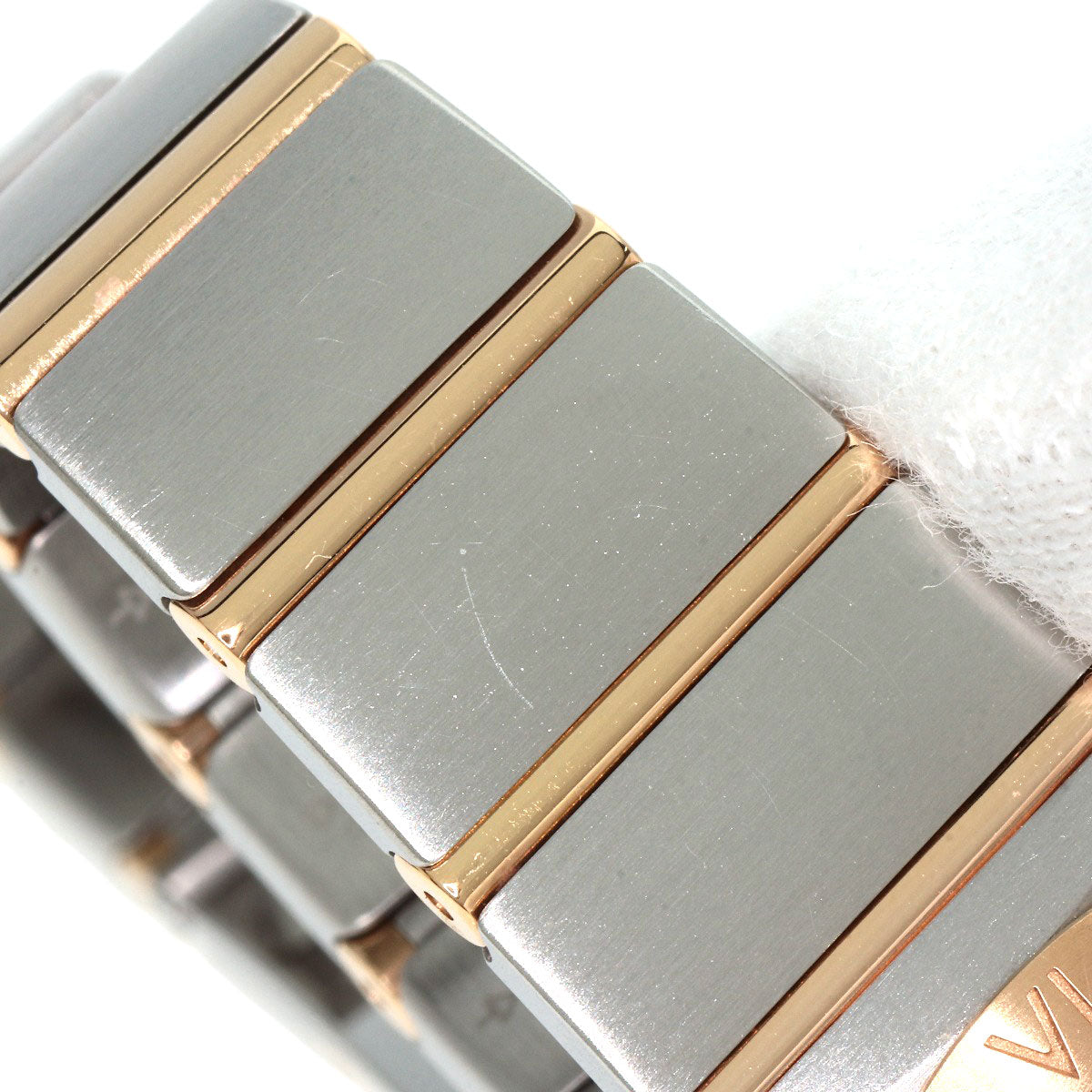 OMEGA Constellation Blue Guilloche 12P Diamond Watches 123.20.24.60.53.001 Stainless Steel/SSxK18PG Ladies