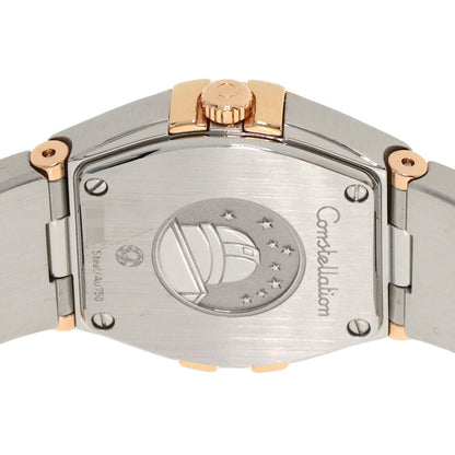 OMEGA Constellation Blue Guilloche 12P Diamond Watches 123.20.24.60.53.001 Stainless Steel/SSxK18PG Ladies