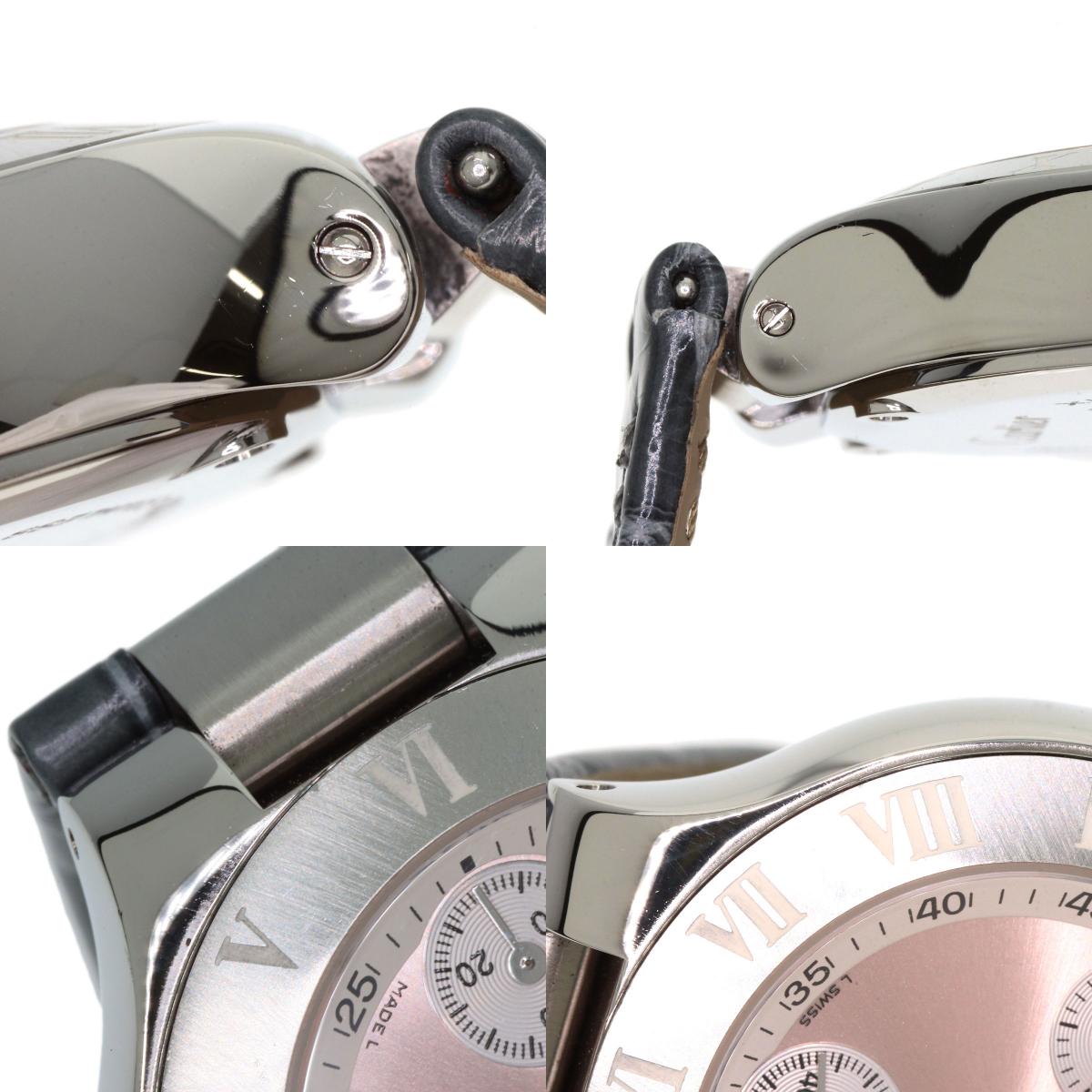 CARTIER CHRONOSCAPH SM Watches W1020012 Stainless Steel/Leather Ladies