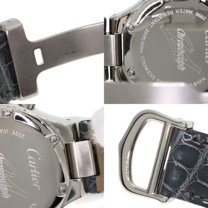 CARTIER CHRONOSCAPH SM Watches W1020012 Stainless Steel/Leather Ladies