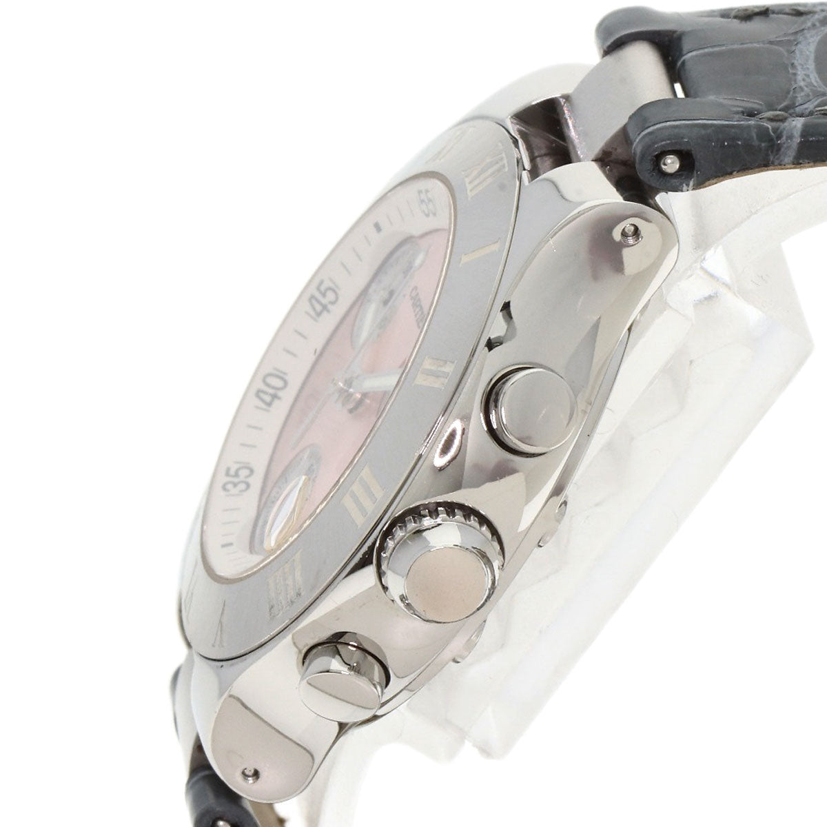 CARTIER CHRONOSCAPH SM Watches W1020012 Stainless Steel/Leather Ladies