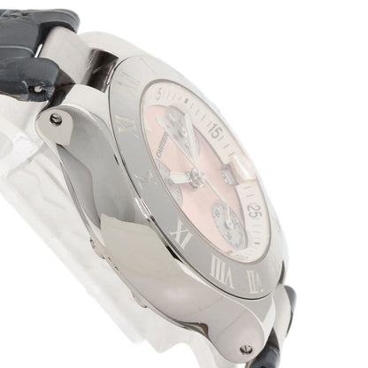 CARTIER CHRONOSCAPH SM Watches W1020012 Stainless Steel/Leather Ladies