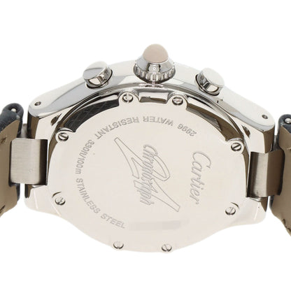 CARTIER CHRONOSCAPH SM Watches W1020012 Stainless Steel/Leather Ladies
