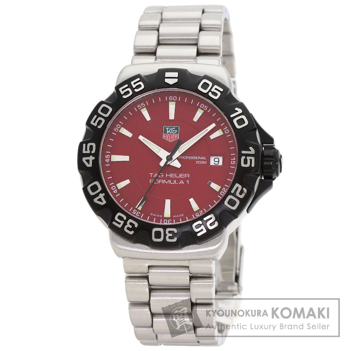 TAG HEUER FORMULA1 Date Watches WAH1112 Stainless Steel/Stainless Steel mens