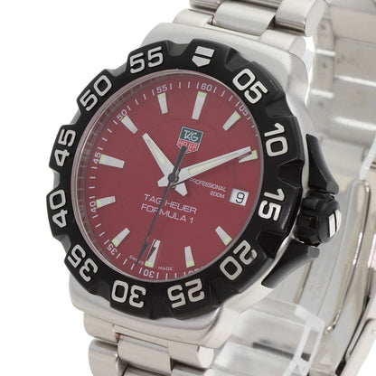 TAG HEUER FORMULA1 Date Watches WAH1112 Stainless Steel/Stainless Steel mens