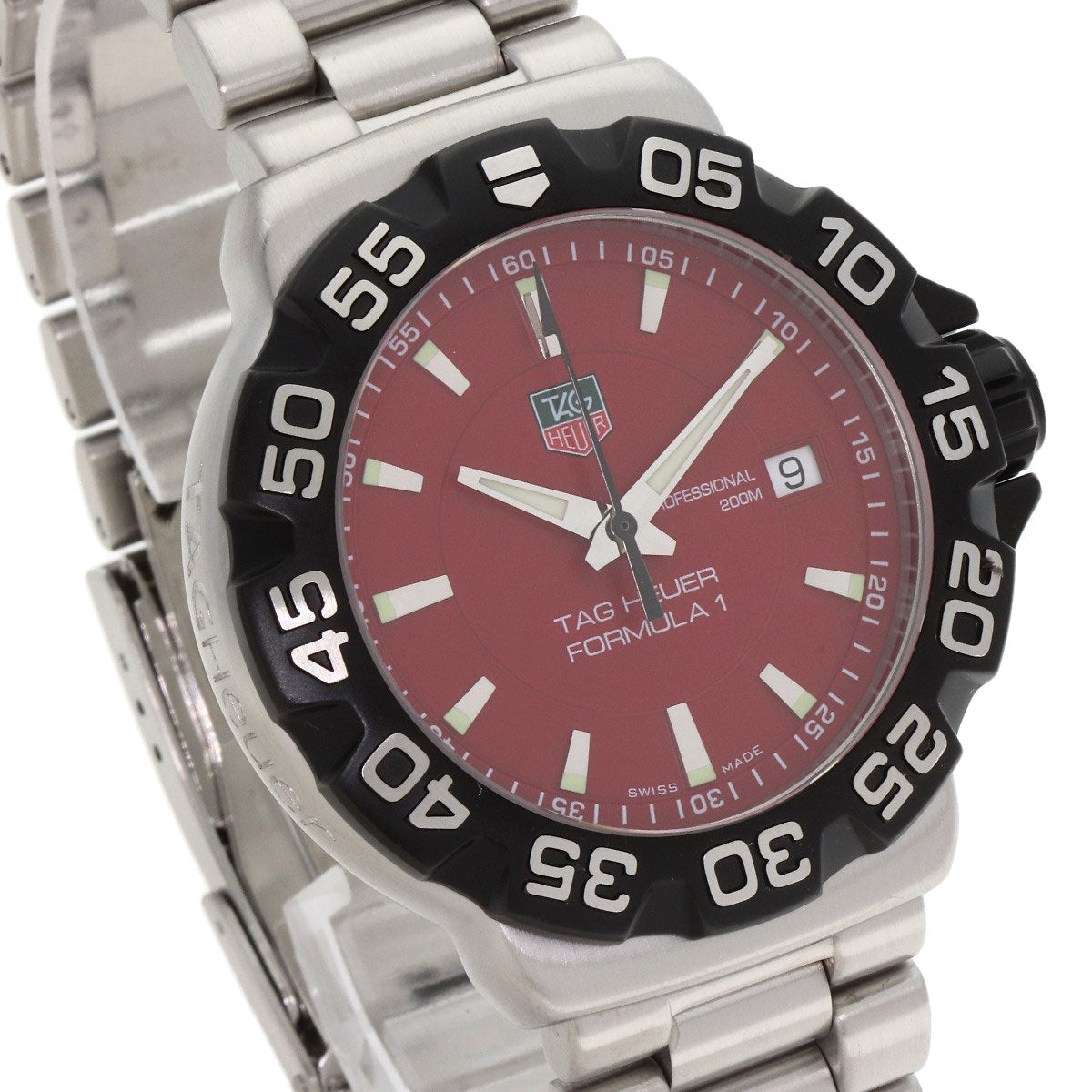 TAG HEUER FORMULA1 Date Watches WAH1112 Stainless Steel/Stainless Steel mens