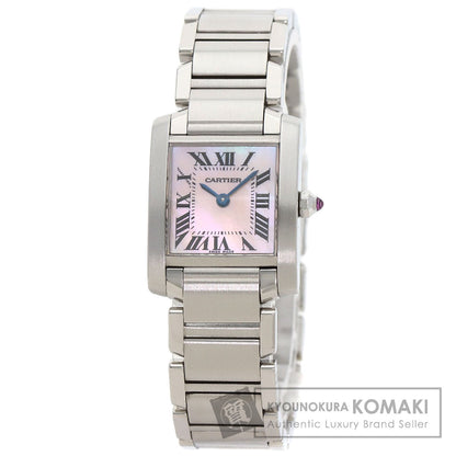 CARTIER Tank francaise SM Watches W51028Q3 Stainless Steel/Stainless Steel Ladies