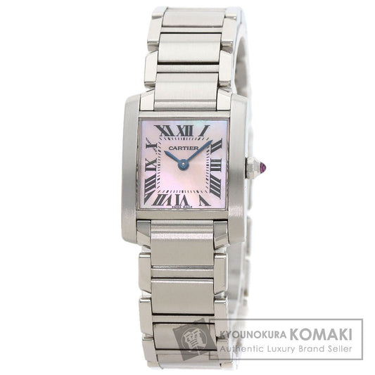 CARTIER Tank francaise SM Watches W51028Q3 Stainless Steel/Stainless Steel Ladies