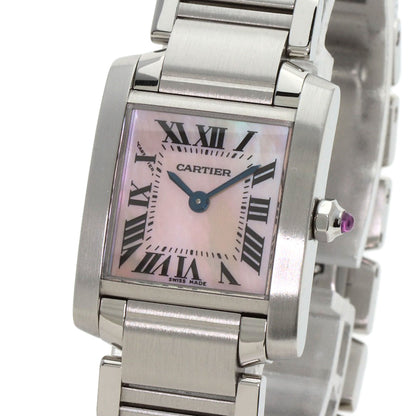CARTIER Tank francaise SM Watches W51028Q3 Stainless Steel/Stainless Steel Ladies