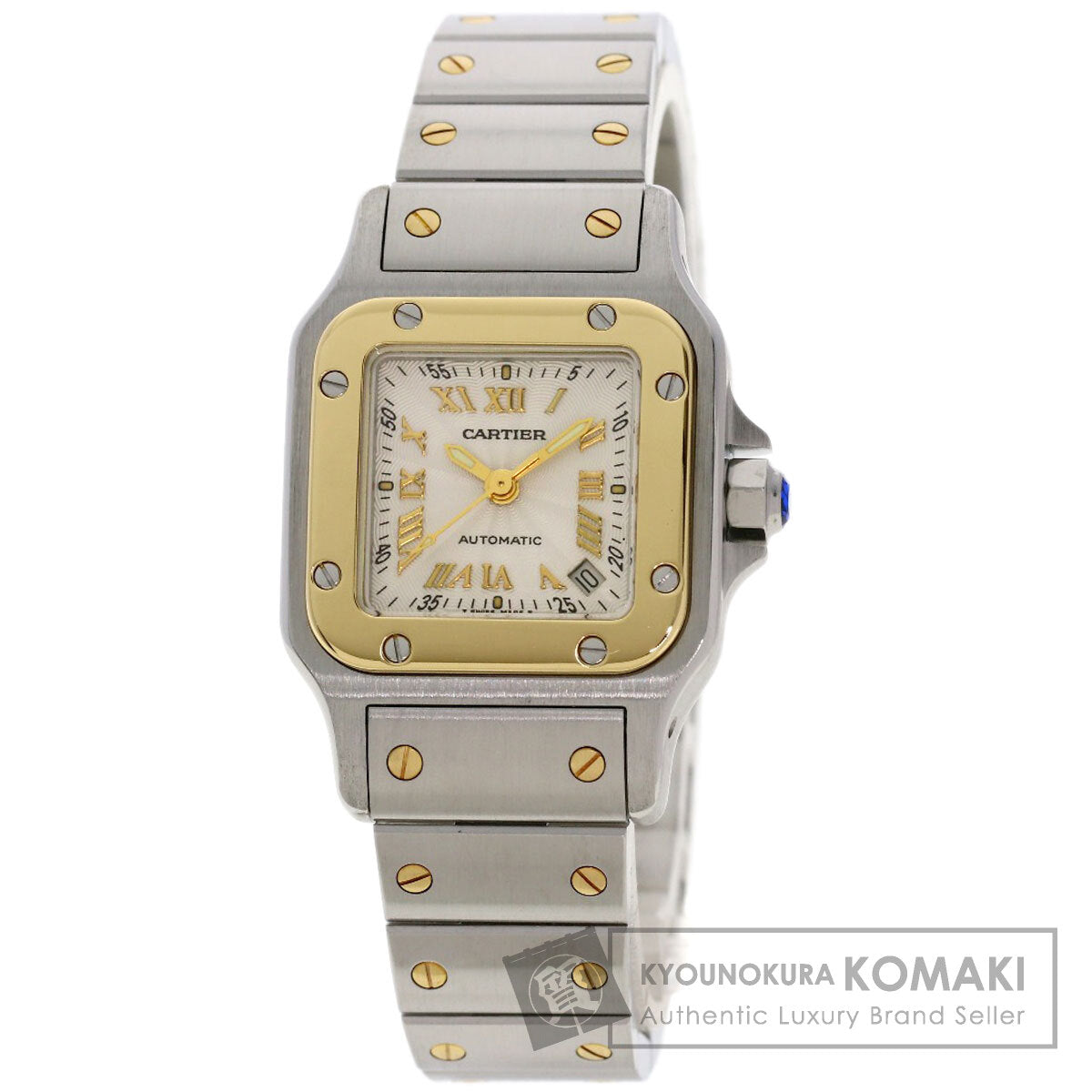 CARTIER Santos Galve SM 20th Anniversary Model Watches W20045C4 Stainless Steel/SSxK18YG Ladies