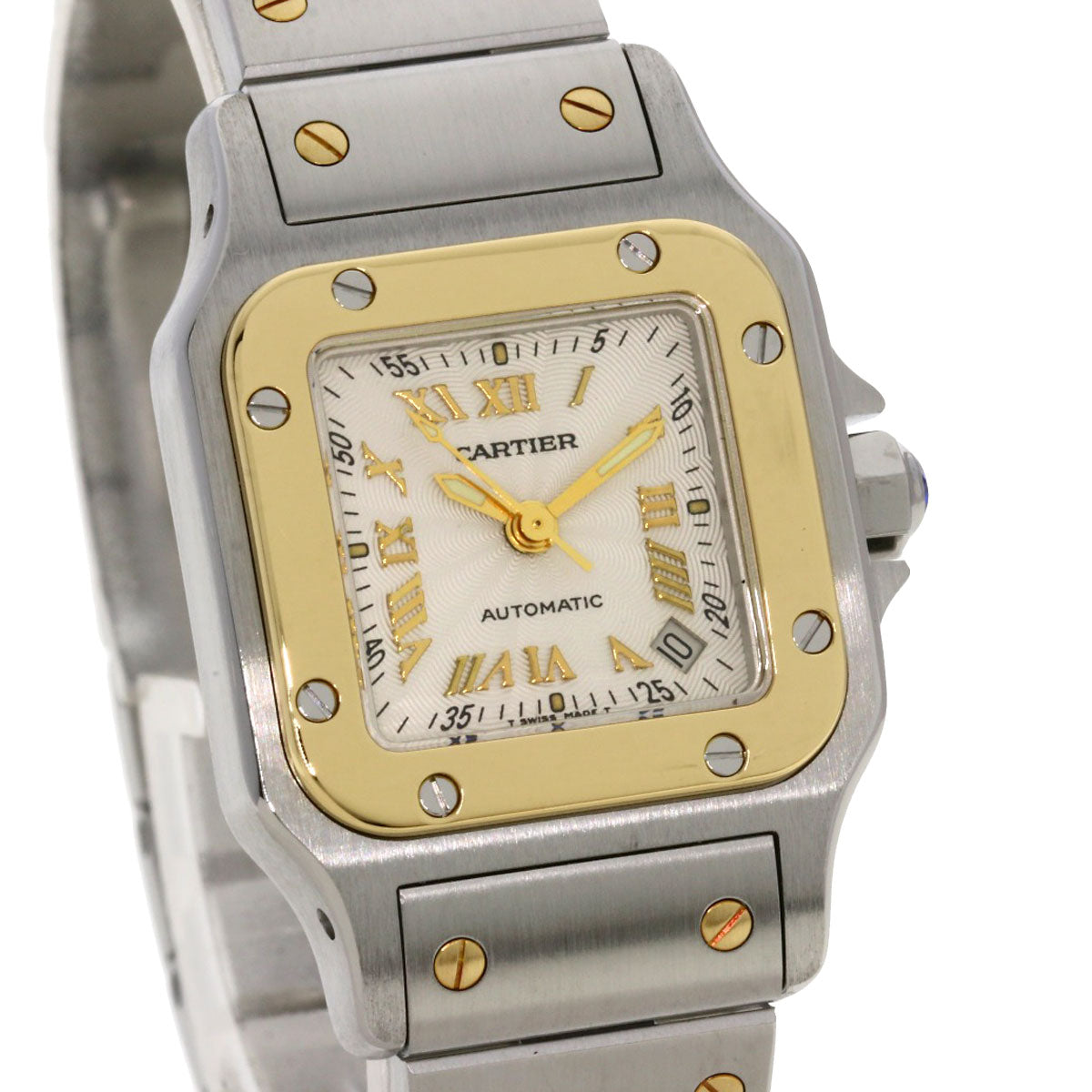 CARTIER Santos Galve SM 20th Anniversary Model Watches W20045C4 Stainless Steel/SSxK18YG Ladies