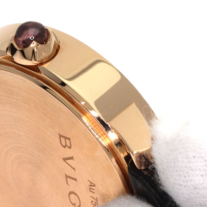 BVLGARI BVLGARI BVLGARI 12P Diamond Watches BBLP33G K18 Pink Gold/Leather mens