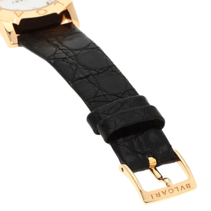 BVLGARI BVLGARI BVLGARI 12P Diamond Watches BBLP33G K18 Pink Gold/Leather mens